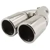 Simoni Racing Uitlaatsierstuk Dubbel Rond RVS - Diameter 76mm - Lengte...
