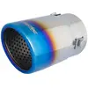 Simoni Racing Uitlaatsierstuk Rond/Schuin RVS/Titanium - Ø76xL128mm - ...