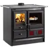 Cuisinière à bois - Rosa L16 Steel - acier émaillé - four 55 L - postc...