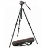Manfrotto MVH500AH Testa Video con Base Piatta, Livellamento in Carbonio, Nero