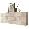 Buffet - MIRONA - 4 portes - Chêne Samoa avec serigraphie - 241 x 43 x...