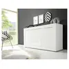 Subleem Vente-Unique Buffet Comete - 3 Portes - Blanc Laqué