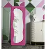 Miroir en verre et tissu Theodor 60 x 4 x 160 cm fuschia