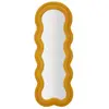 Miroir Mural en Tissu Bouclé Teddy 160cm Moutarde