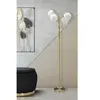 MAUROFERRETTI Lampadaire avec structure tissée et sphères en verre dépoli Glamy 4