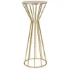 MAUROFERRETTI Petite table décorative ronde glamour dorée en métal pour salon de 38cm Stick
