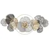 MAUROFERRETTI Décoration murale en métal 3D avec motif floral Poxy