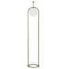 MAURO FERRETTI Lampadaire - GLAMY - Arc Ø - Métal doré - Abat-jour en verre - Style contemporain