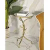 Table dAppoint en Marbre Birds 60cm Or