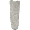 Vase Mauro Ferretti Resina Woody - Blanc - 19x55 cm