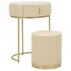Table de chevet/coiffeurse avec pouf Mauro Ferretti