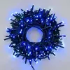 Guirlande LED bleu et blanc froid Multi Flash 18M 300 mini-LED câble v...