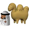 Alessi Figurines de Noël, porcelaine, multicolore, 15,3 x 0,27 x 11 cm, 2 unités