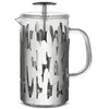 Alessi Barkoffee BM12/8 Cafetière à piston française en acier inoxydable 18/10 poli