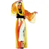 WIDMANN - Gele en oranje outfit van een oosterse danseres voor vrouwen - Medium