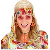 WIDMANN Hippie Peace ketting en oorbellen oranje