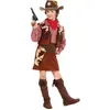 W WIDMANN MILANO Party Fashion Cowboy kostuum meisje deluxe - Maatkeuze: Maat 140