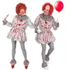 Widmann - Lenny Wise Clown - Man - Grijs - Large - Carnavalskleding - ...