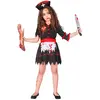 WIDMANN - Zwart zombie verpleegster kostuum voor meisjes - 140 (8-10 j...