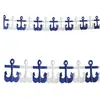 Guirlande décorative en papier - Bleu - Ancres marines - 3 mètres - Ignifugée - Mixte