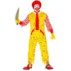 Widmann - Monster & Griezel Kostuum - Mckiller Fastfood Clown - Man - ...