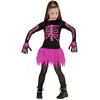 W WIDMANN MILANO Party Fashion "BALLERINIA SKELETON" (shirt, skirt, gloves) - (140 cm / 8-10 Years)