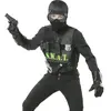 Widmann - Politie & Detective Kostuum - Swat Set Theo - Zwart - One Size - Carnavalskleding - Verkleedkleding