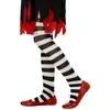 WIDMANN - Zwart-wit gestreepte panty voor kinderen - Zwart - 140 (8-10...