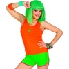 Widmann - Jaren 80 & 90 Kostuum - Sportieve Hotpants Neon Groen Vrouw ...