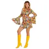 Déguisement groovy bubbles années 70 femme