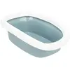 1 X TOILETTE POUR CHIENS-CHATS SPRINT S10 blanc/acier 31 x 43 xh 14 cm