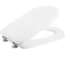 IDRALITE Abattant wc blanc siège de toilette en mdf lisse avec couvercle mod. Sintesi 2.0