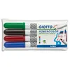GIOTTO Etui de 4 marqueurs Tableau blanc Pte Moyenne Ogive Assorties