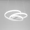 Gea luce diva sp b lustre led à suspension moderne en aluminium