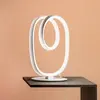Diva - Lampe de table LED dimmable - Aluminium blanc satiné, diffuseur...