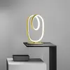 Diva - Lampe de table LED dimmable - Aluminium doré brossé, diffuseur ...