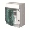 Coffret étanche ABB MISTRAL65H 1x4 M TRANSP. - Gris - IP65