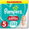 PAMPERS Baby-Dry Pants Taille 5, 12-17kg, 132 Couches - Pack 1 Mois