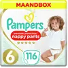 Pampers Couches-Culottes Taille 6 (15+ kg), Premium Protection, 116 Co...