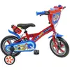 MONDO Vélo enfant Garçon Pat Patrouille - 12'' - Rouge et Bleu