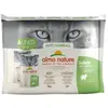 Almo Nature Holistic Anti Hairball 70 g pour chat - lot mixte : 3 x poulet + 3 x boeuf