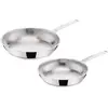 Set de 2 Poêles Lagostina La Prima 24/26 cm Inox