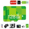 GAAK Carte Mémoire Micro SD 128go Class 10 Adaptateur sd + lecteur de cartes