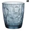 Stefanplast Diamond Tumbler 30cl Ocean Blue (set van 6)