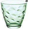 Bormioli Rocco Flora Verde glazen 260 ml - Groen - Set-6