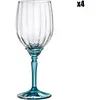 Bormioli Rocco FLORIAN WIJNGLAS LICHTBLAUW 38CL SET 4
