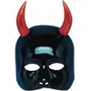 Carnival Toys Verkleedmasker Duivel Zwart/rood One-size