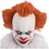 Horror clown pruik voor volwassenen