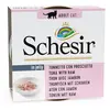 6x85g Schesir en gelée thon, jambon - Pâtée pour chat