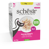 6x70g Poulet avec jambon Schesir Complements en gelée nourriture humid...
